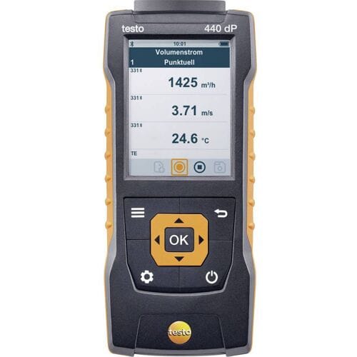 testo 440 dP Gasdrukmeter Luchtdruk, Verlichtingssterkte, Koolstofdioxide, Temperatuur, Windkracht -150 - +150 hPa Met temperatuurmeting