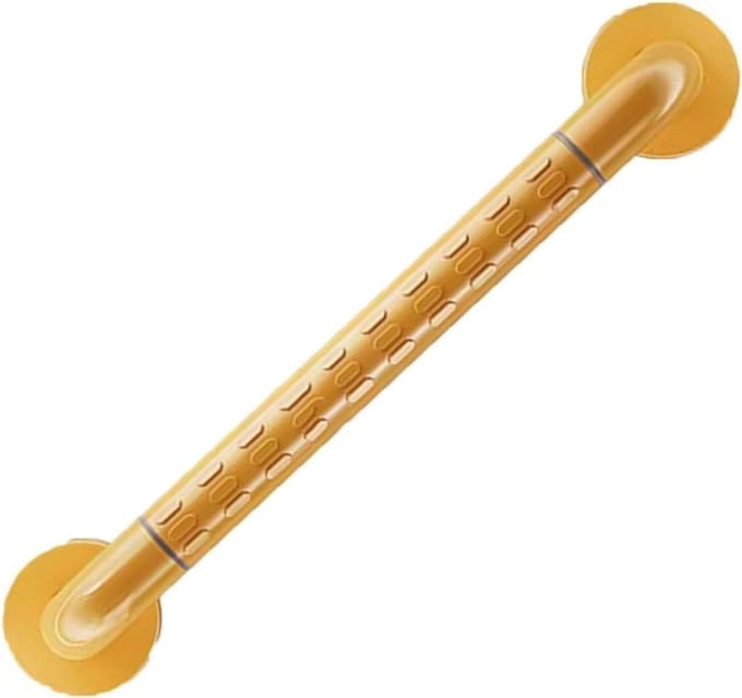 Badkamergreep - Veiligheidsgreep douche - Veilig douchen - Lichtgevende ringen - 30 cm - Geel