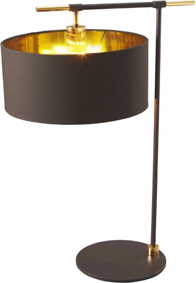 Elstead Lighting LED Tafellamp Balance | 1X E27 Max 60W | Brown/Polished Brass