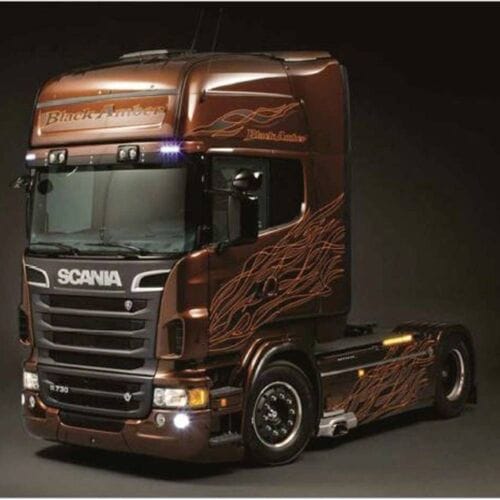 Italeri Modelbouwpakket Auto - 3897 Scania R730 #039Black Amber#039 Plastic - 1:24 - Modelbouw