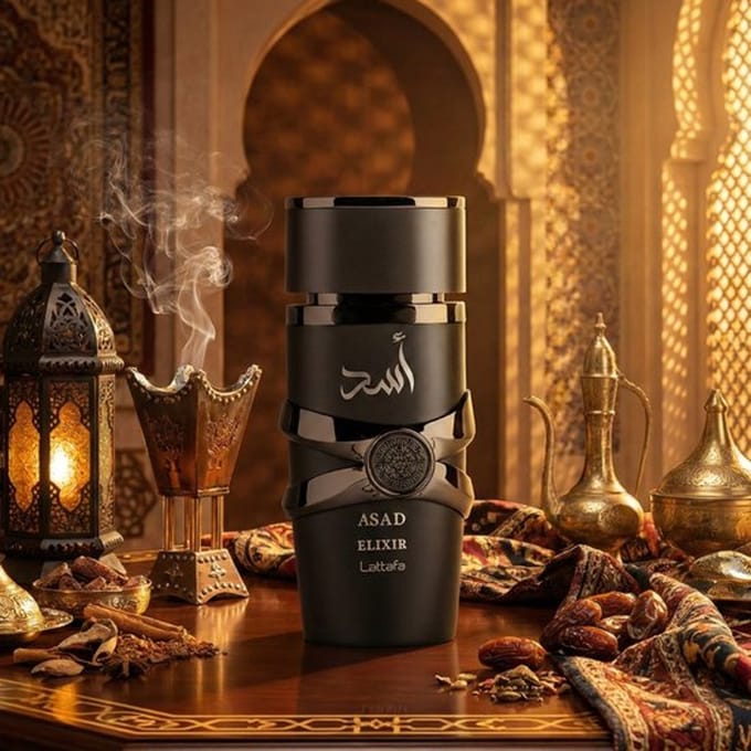 Lattafa Asad Elixir - Eau de parfum voor heren met kruidige geurnoten - 100 ml - met gratis refiller
