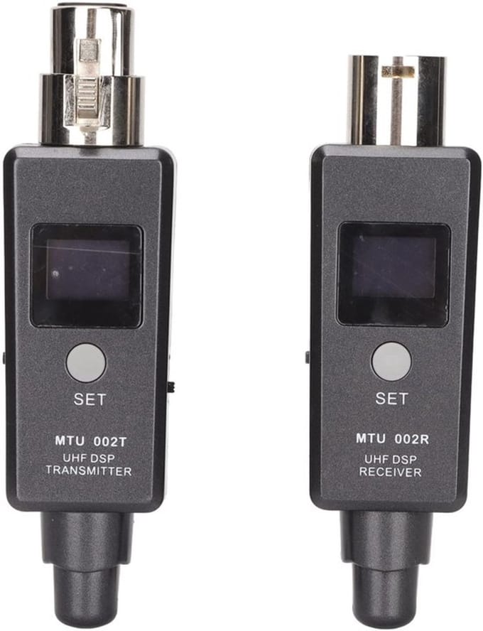 Allecto - Draadloze Microfoonadapter - XLR-zender Ontvanger