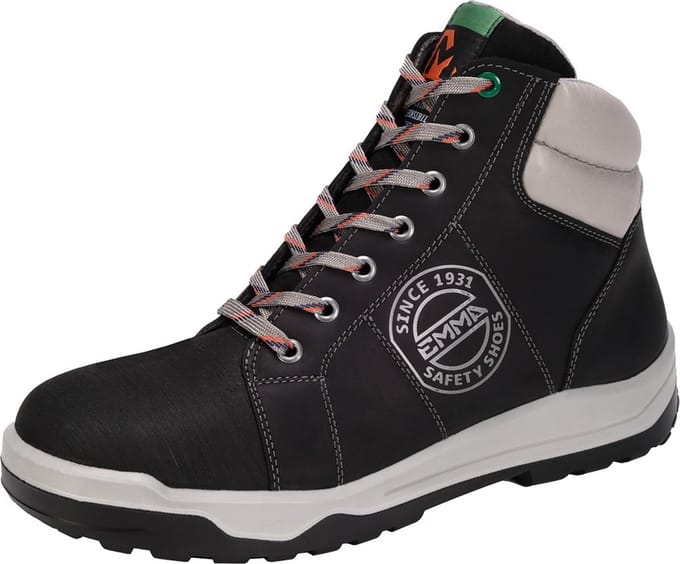 Emma Clyde-45 Werkschoenen - Maat 45 - Zwart - Hoog - S3