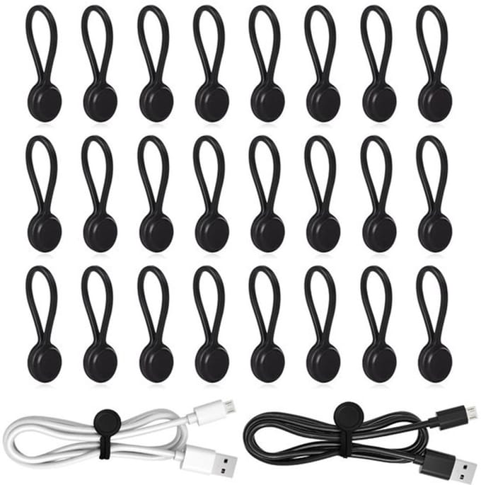 Allecto - Magnetische Kabelbinders - Herbruikbare Silicone