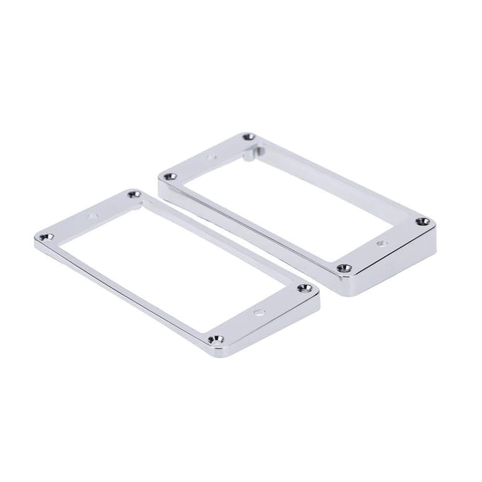 Verchroomd Plastic Gitaar Pickup Frame Montage Ring voor LP Gitaar Zilver zilver