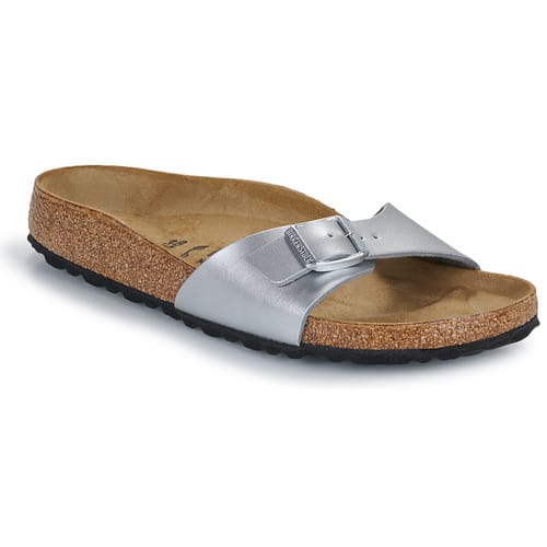 Birkenstock Madrid BF Silber Narrow Dames Slippers - Silver - Maat 41