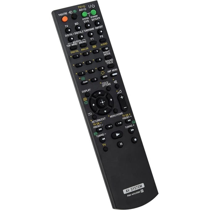 Télécommande de remplacement pour système de récepteur AV Sony RM-AAU060 black