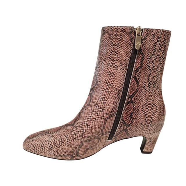 Peter Kaiser Beige Slangenprint Dames Enkellaarzen - Beige - 38.5