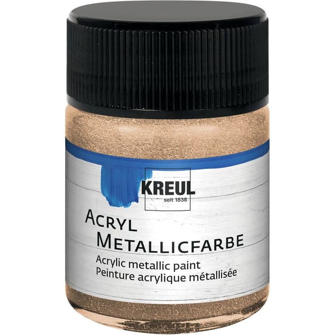 KREUL Acryl Metallic Verf. 50 ml - Champagne