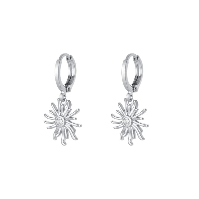 To the moon and back - Sparkle Collection - Oorbellen - Sun Silver