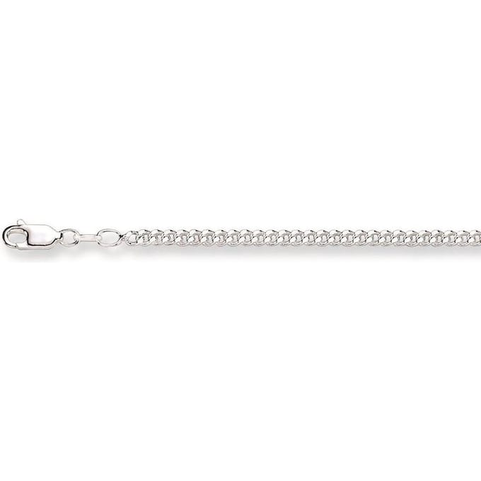 Silver Lining ketting - zilver - gourmet 3.0 mm - 50 cm