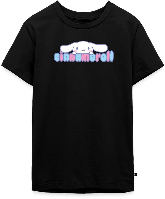 Cinnamoroll Gluurt Over De Letters Premium T-Shirt Tiener