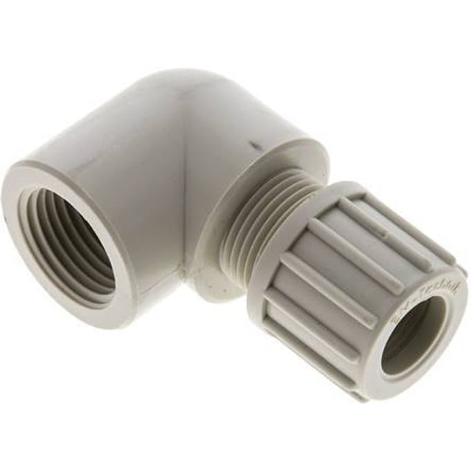 14x12mm & G1/2'' PP L-Vorm Knelfitting Binnendraad 10bar