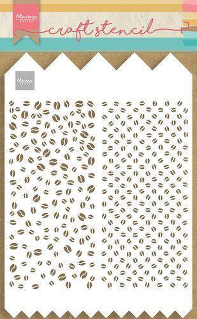 Marianne Design Mask stencil - Slimline - Koffiebonen - A4