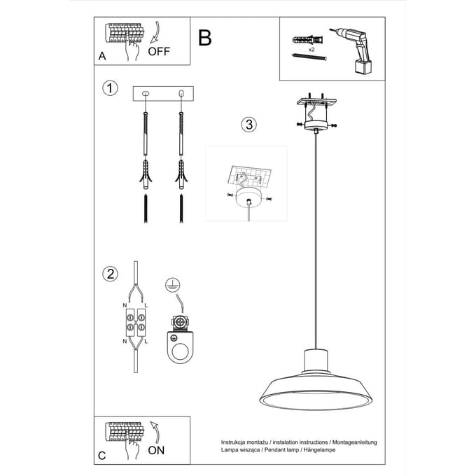 Hanglamp Sollux Lighting Afra
