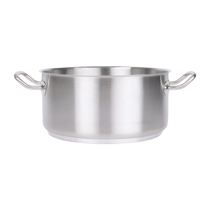 RVS Kookpan Laag Model - 7,5 Liter - Vogue T177 - Horeca & Professioneel