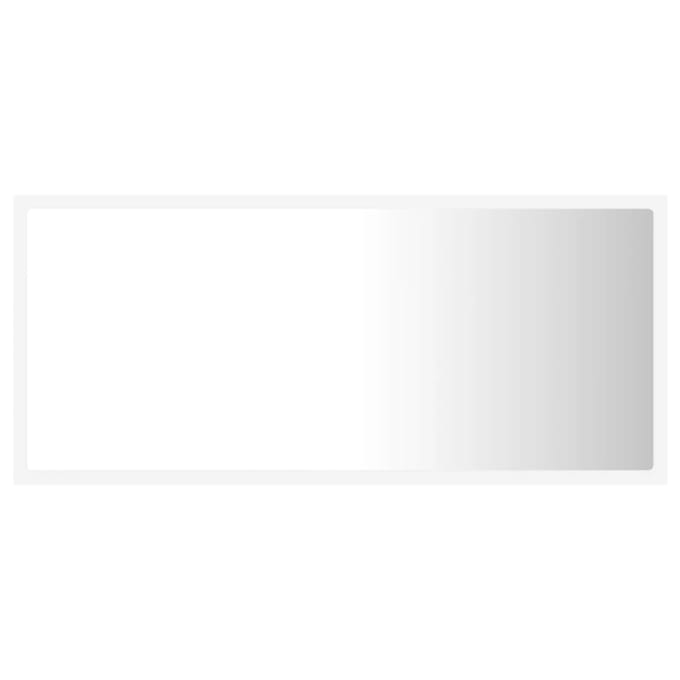 vidaXL Badkamerspiegel LED 90x8,5x37 cm acryl wit