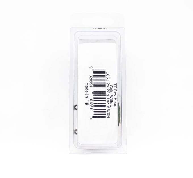 Tackle Tactics TT Rev Head Jig Head HD Gold Willow 1oz 6/0XH (8614) white
