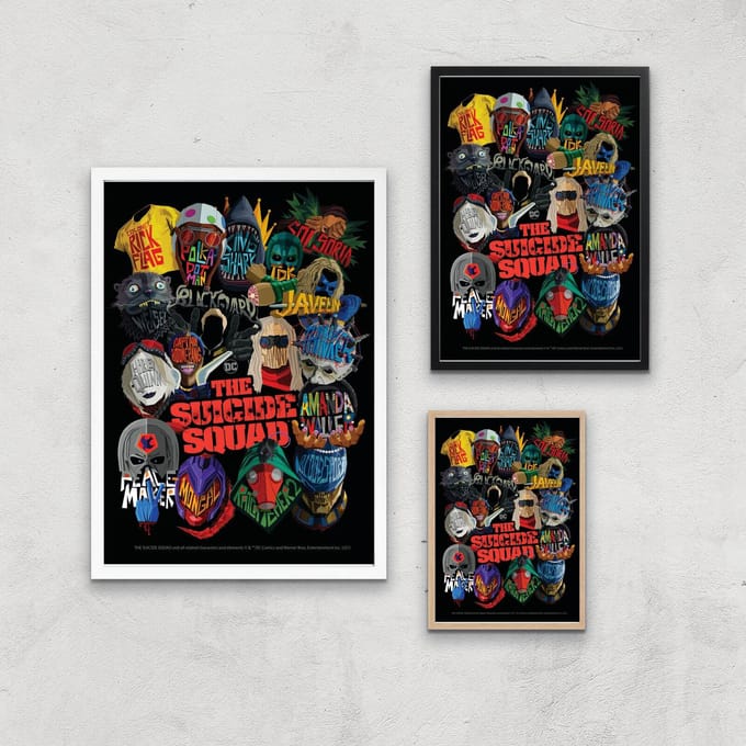 Suicide Squad Poster Giclee Art Print - A3 - White Hanger