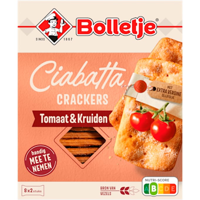 Ciabatta Tussendoorcracker Tomaatkruid