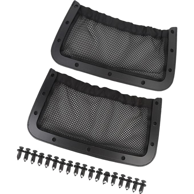 2 STUKS Rugleuning Achter Opbergnet 715003019 Rugleuning Mesh Net Zak Organizer Vervanging voor black