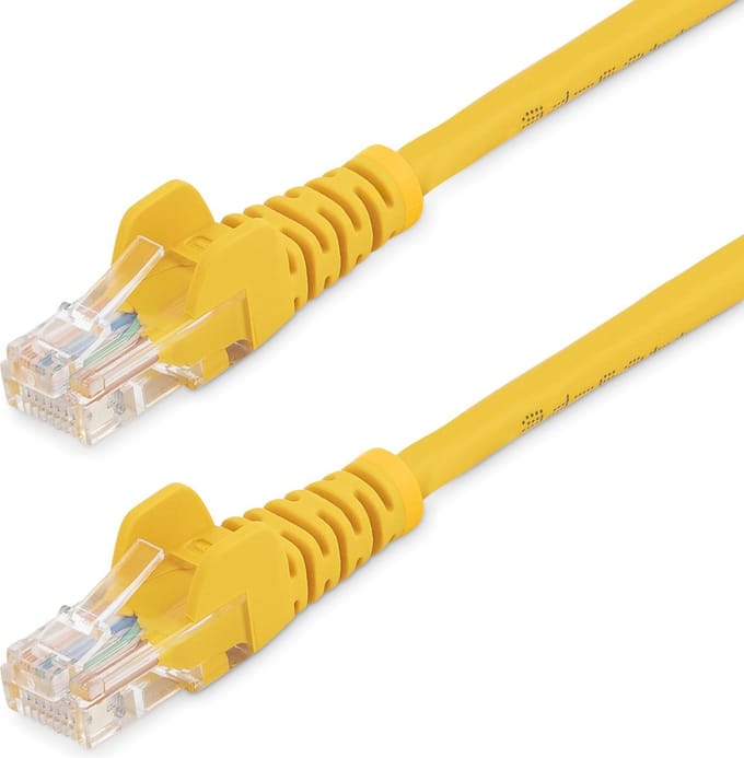 StarTech.com 10m Geel Cat5e / Cat 5 Snagless Ethernet Patch Cable 10 m - patch cable - 10 m - Geel - Geel - 10m