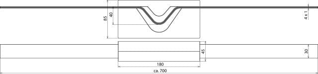 Dehn Roestvrij Staal Uitzetband 4x30x1mm L 700mm - 308150