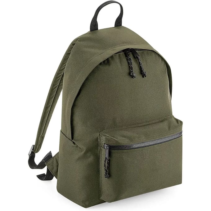 BagBase Recycled Backpack BG285 - Military Green - 31 x 42 x 21 cm