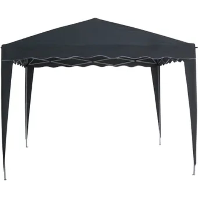 Central Park Partytent Quick Up Antraciet 290x290x198/248cm