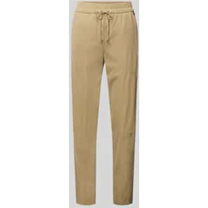 Slim fit stoffen broek met ritszakken
