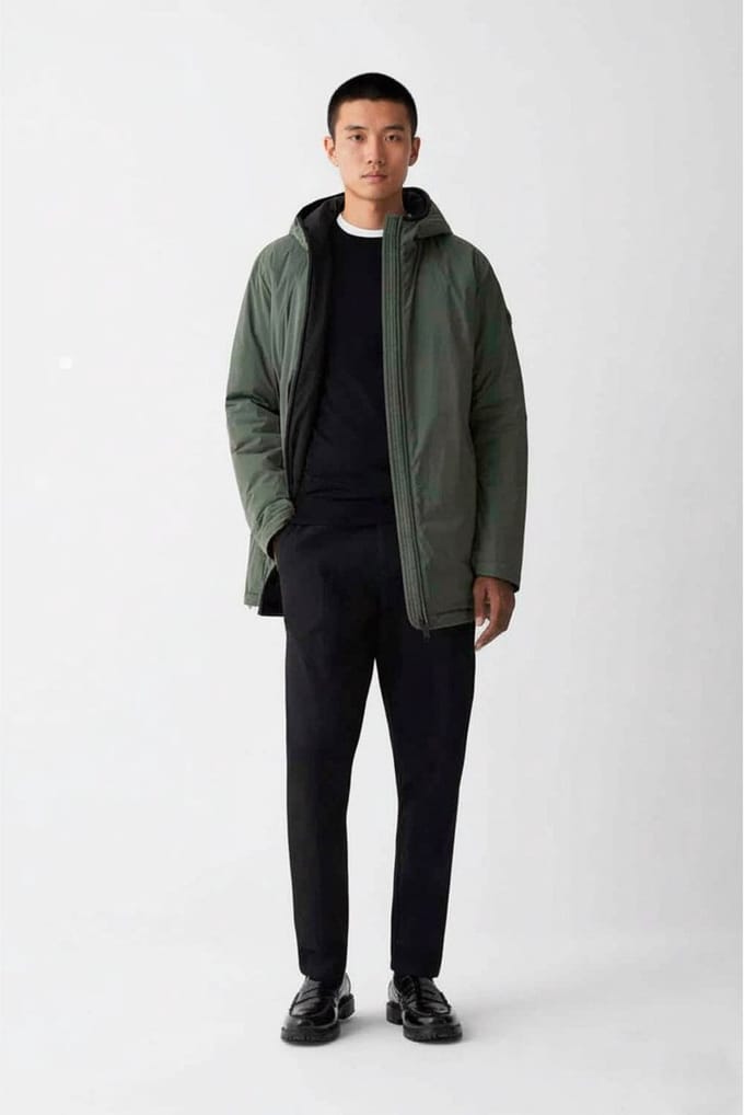 Colmar Lange groene elastische jas