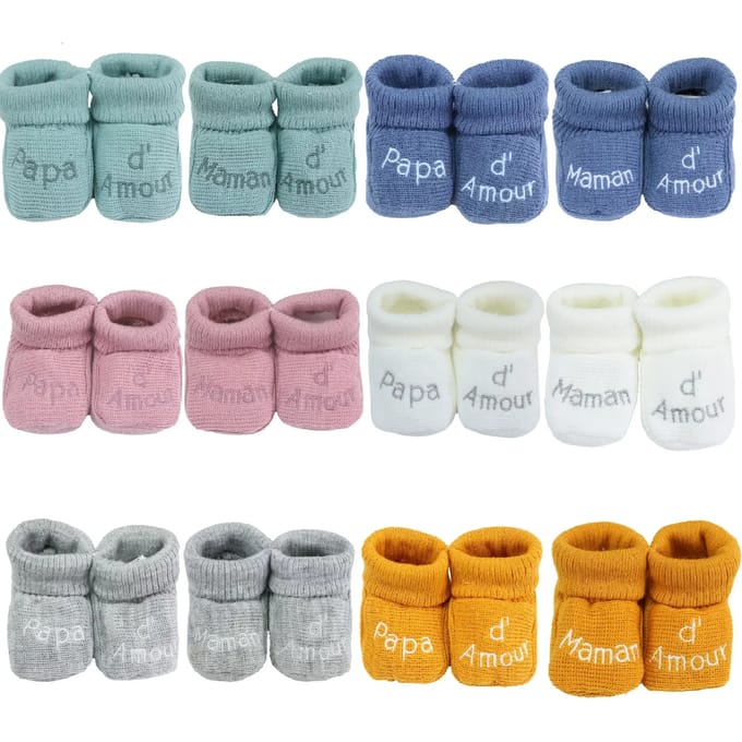 Babyslofjes Trois Kilos Sept Papa/Maman D'amour (x12)