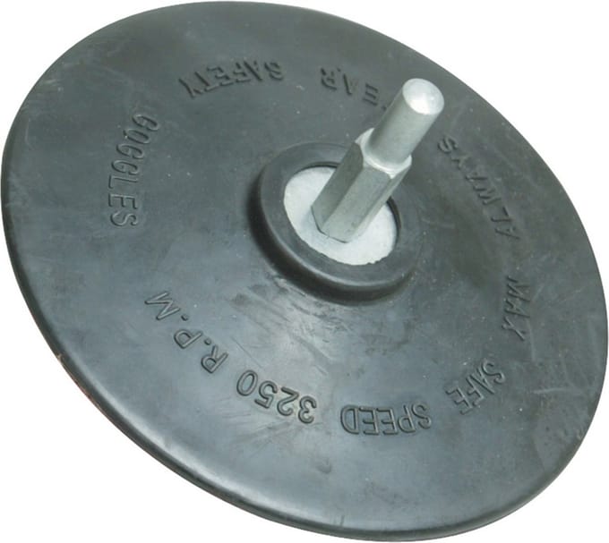 Silverline Half-flexibele klittenband steunschijf - Ø 125 mm - 6 mm ashals - Compatibel met boormachines