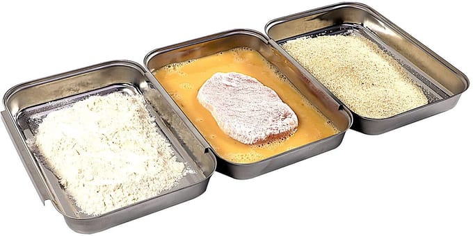 APS Stapelbak - Vaatwasserbestendig - 3-Delige Set - RVS - 18 x 15,5 cm - Voor Horeca