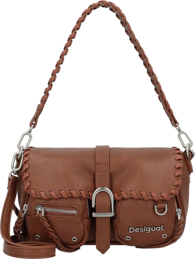 Desigual Schoudertas Omnia Tromso Multi Crossbody Bag Leather West Bruine