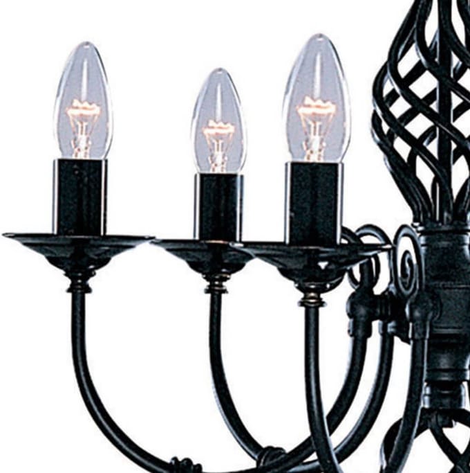 Searchlight ZANZIBAR Kroonluchter 6 Lichts Metaal