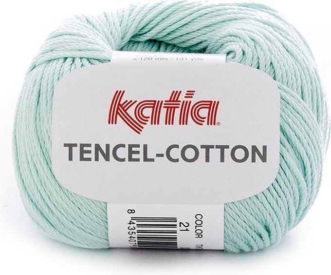 Katia Tencel-Cotton - 21 mintblauw - Lyocell/Katoen Garen
