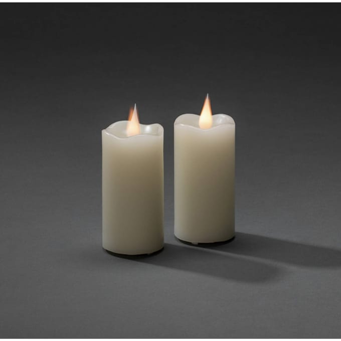 Konstsmide Christmas LED waskaars crème lichttemp. barnsteen Ø5cm per 2