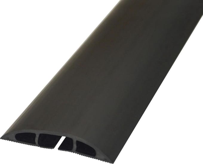 D-line Kabelbrug Rubber Vloergoot 60x12mm 1,8m Zwart