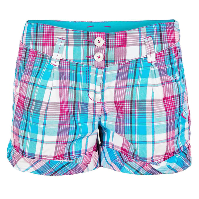 Puma Dames/Dames Katoenen Ruit Korte Broek (Blauw)