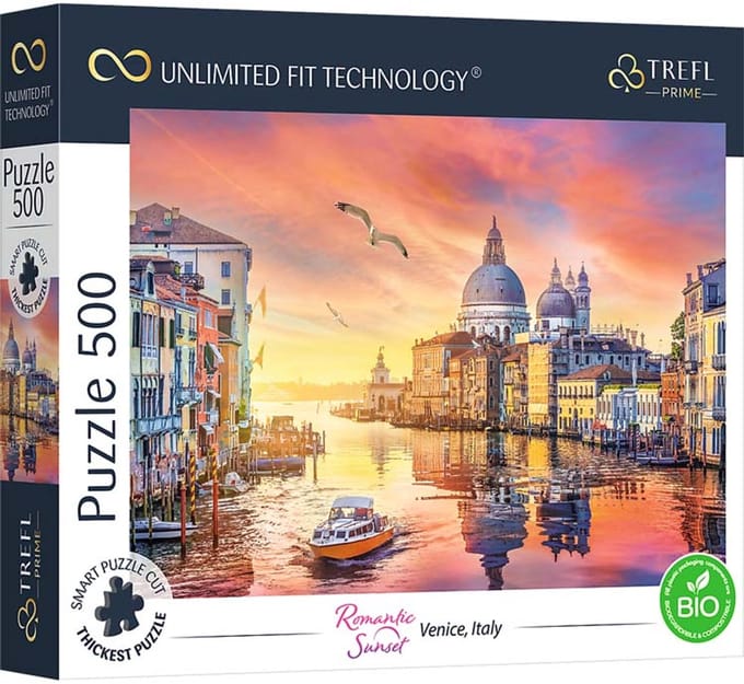 Trefl puzzel Venetië 500 stukjes - kleurrijk karton FSC.