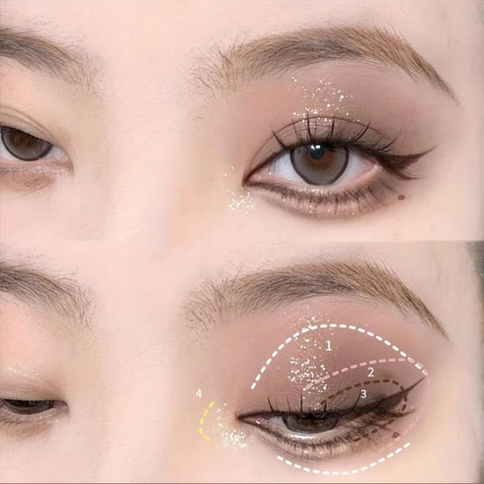 16 Kleuren Oogschaduw Palette Mat Glitter Oogschaduw Glanzende Oogschaduw Langhoudende Oogmake-up gray