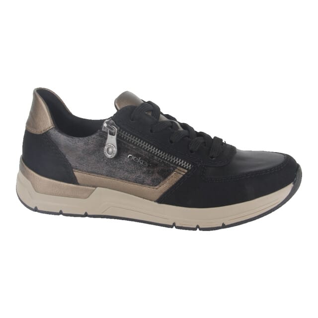 Rieker Sneakers - Dames - Zwart - Maat:40