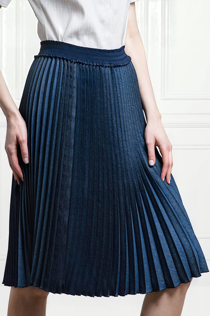 Anne Fontaine Peony Indigo Blue Größe: M | Midiröcke Outlet | Damen | Blau