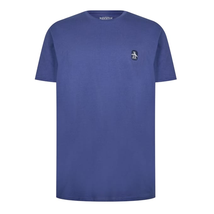 Original Penguin Heren Basic T-shirt met ronde hals (Indigo)