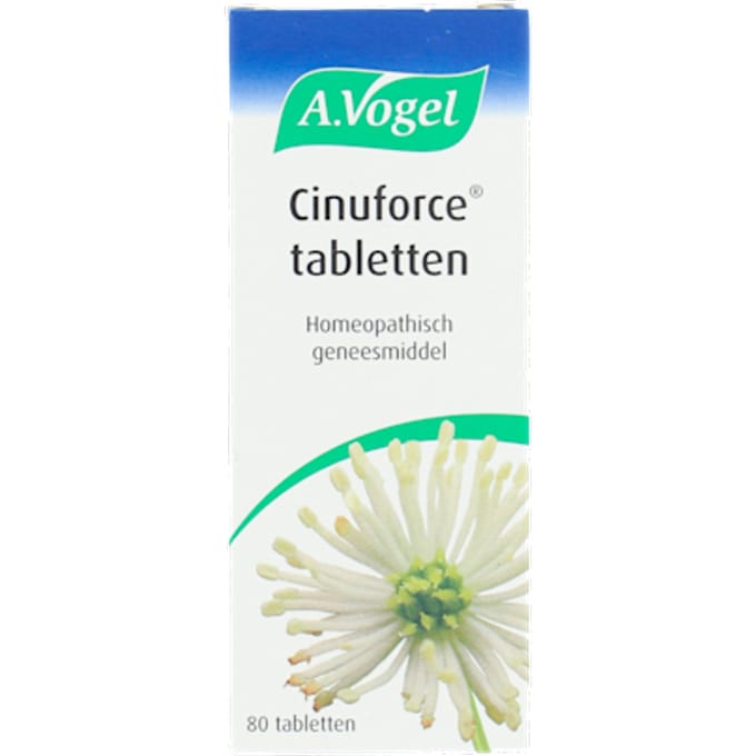A.Vogel Cinuforce tabletten - Geregistreerd homeopatisch geneesmiddel met o.a. Cinnabaris - 80 st