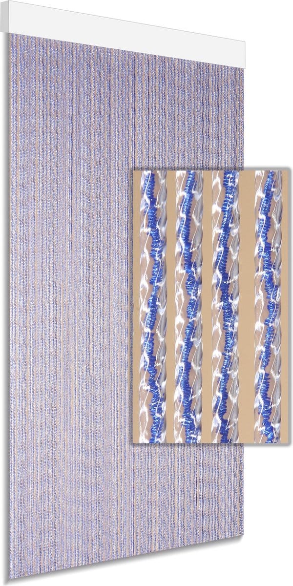 DEGOR Vliegengordijn Caravan Paola Blauw 60x190