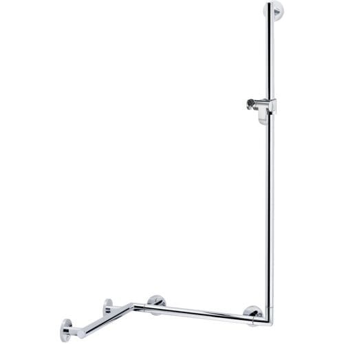 Keuco Plan Care - Handgreep met douchestang, 60x68 cm, hoek, chroom 34908014411