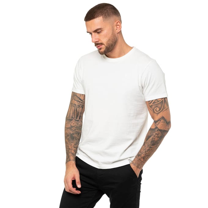 Enzo | Heren T-shirt met ronde hals - Wit