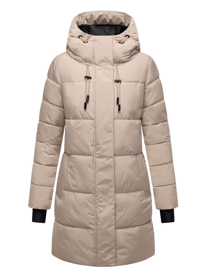 Marikoo dames winterjas met capuchon & fleecevoering – Kaituu